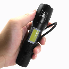 Linterna Táctica Led Recargable Usb Zoom Con Luz Lateral (8520118) en internet