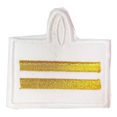 Pectoral Escuela de Cadetes 2 Barras Blanco Ojal (8505022) - comprar online