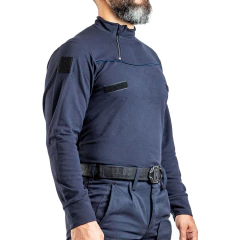 Remera Manga Larga con Cierre Azul T:XXS-XXL (2101496)