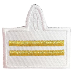 Pectoral Escuela de Cadetes 2 Barras Blanco Ojal (8505022)