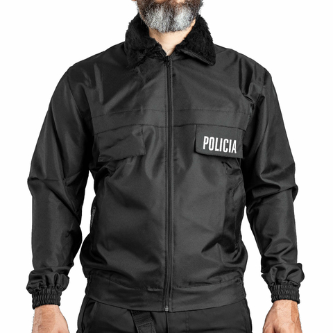 Campera rompeviento Negra T:3XL-5XL (5101901)