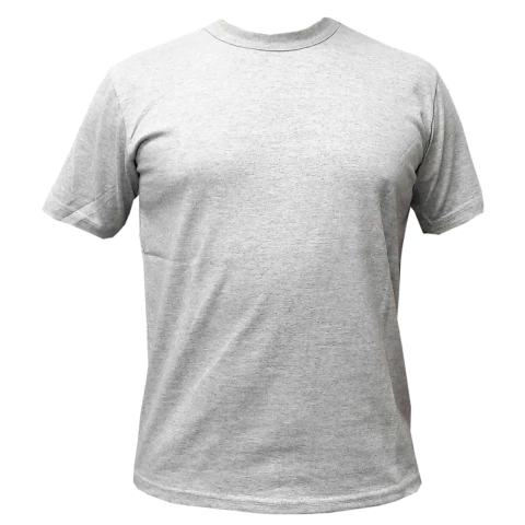 Remera Manga Corta Gris Melange - Saldo (2220601)