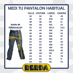 Bombacha Térmica Satinada Azul T:56-60 (1120176) - Rerda S.A. - Sastrería Militar