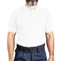 Chomba Polo Manga Corta Blanca T:3XL-5XL (2101203)