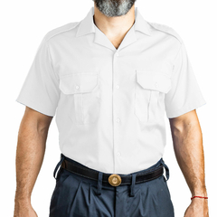 Camisa Manga Corta Cuello Solapa Blanca T:58-62 (4120221) - comprar online