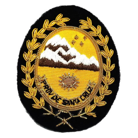Escudo Gorra Bordado Oro Santa Cruz (7707105)