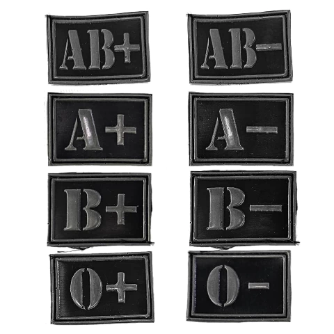 Pectoral goma grupo sanguíneo en baja visibilidad (8505800)