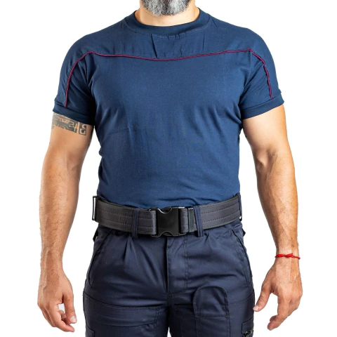 Remera Manga Corta sin cierre Azul Bombero T:XXS-XXL (2101400)