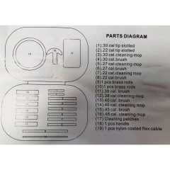 Kit de limpieza completo para armas 19 elementos (8513505) - comprar online