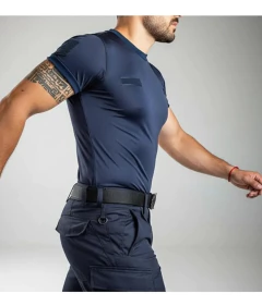 Remera Manga Corta Elastizada Con Abrojos Azul T:XXS-XXL (2101567) - comprar online