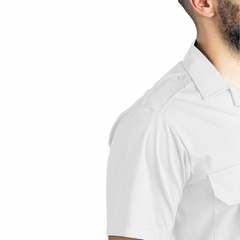 Camisa Manga Corta Cuello Solapa Blanca T:52-56 (4120220) - Rerda S.A. - Sastrería Militar