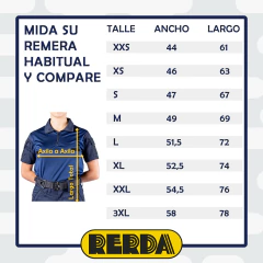 Remera de Combate Manga Corta Azul T:XXS-XXL (2103050) en internet