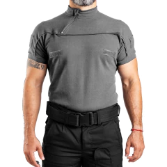 Remera Manga Corta con Cierre Gris T:3XS-XXL (2101750) - tienda online