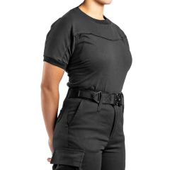 Remera Manga Corta sin Cierre Negra T:3XL-5XL (2101556)