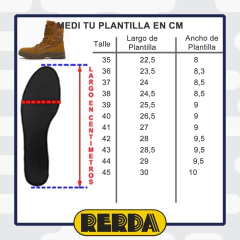 Borceguí Táctico Marrón de Gamuza - Saldo (8205120) - Rerda S.A. - Sastrería Militar