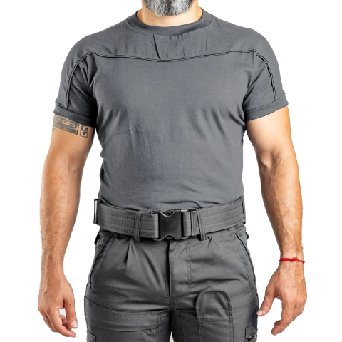 Remera Manga Corta sin Cierre Gris T:XXS-XXL (2101350)