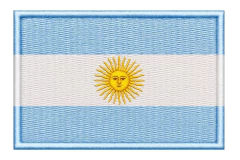 Bandera Argentina Bordada (7707136)