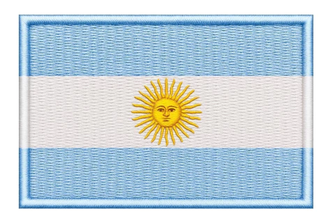 Bandera Argentina Bordada (7707136)