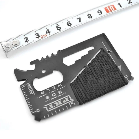 Tarjeta Táctica 14 Usos Supervivencia Metal (8612418)