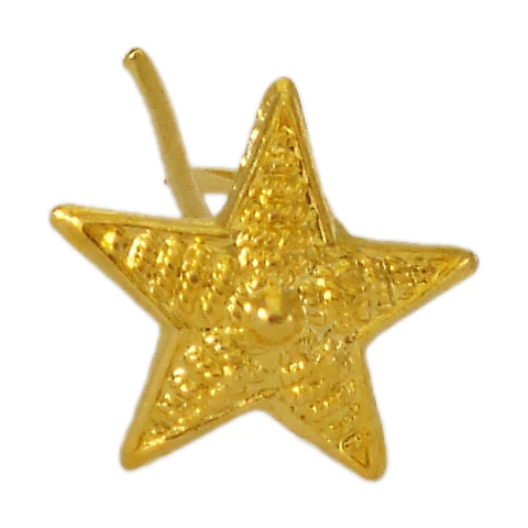 Estrella Dorada Metálica de Antigüedad con 5 Puntas (7707522)
