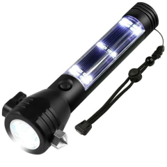 Linterna Táctica Recargable Solar Usb Baliza Imantada (8520733) - tienda online