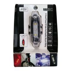 Imagen de Linterna trasera para bicicleta recargable USB (8520726)