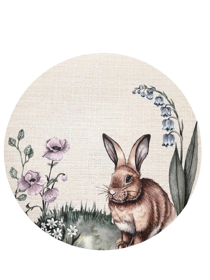 Jogo Americano Giardino Coelho - Circular - 35 cm - PVC