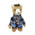 Urso Menino Pinha Palha Tecido Azul Enfeite Natal 23 X 13 X 11cm - comprar online
