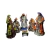 Presépio de Natal Rústico Colorido - 6 figuras - 30 cm
