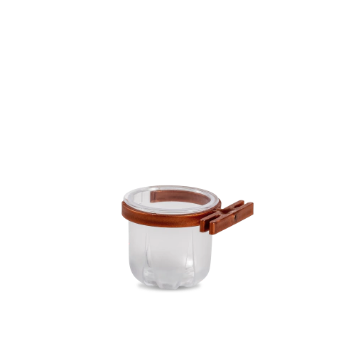 12UN - Porta Vitaminas Rubi Simples Pequeno c/ Presilha Cobre (14ml)