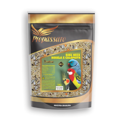 10Kg - Mistura para Ring Neck, Rosela e Calopsita Premium Propássaro - Para Criadores