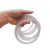 820UN - Argolas de Plástico 10cm TRANSPARENTES