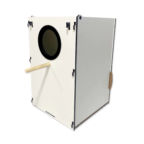 Ninho para Ring Neck ou Rosela em MDF Laminado