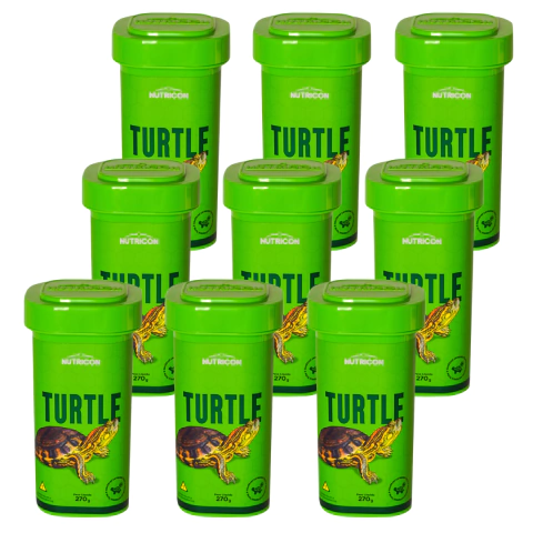 9UN - Ração Para Tartaruga e Tigre D'água - Turtle 270g Nutricon