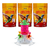 Kit 3un Néctar Beija Flor Nutricon (250g) e Bebedouro com Poleiro Rosa