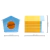 Kit Hamster - Comedouro, Bebedouro, Casinha - Amarelo - buy online