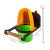 Comedouro Papa Tudo Injetfour 170ml - Laranja - comprar online