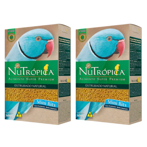 2un - Nutrópica Extrusada Natural Ring Neck Super Premium 600g