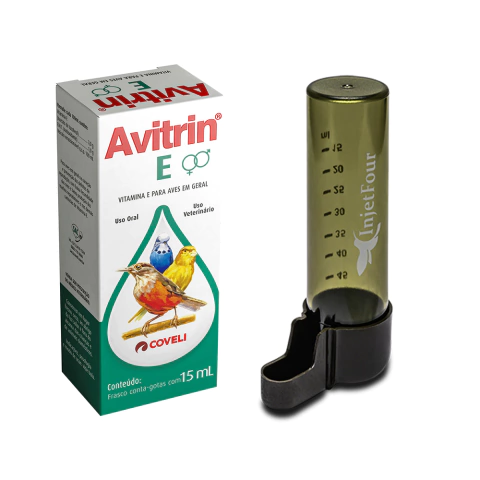 Avitrin E (15ml) + Bebedouro Graduado Injetfour 50ml