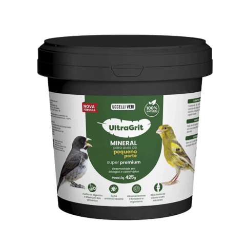 Ultra Grit Mineral para Pássaros de Pequeno Porte Super Premium 425g