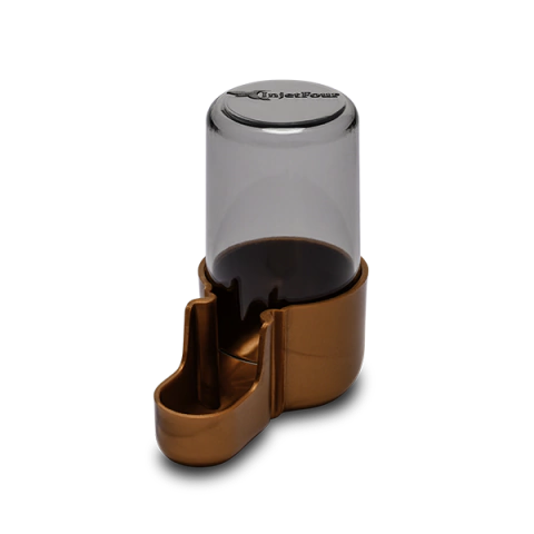 1 UN - Bebedouro Torneio Pequeno Fumê com Base Cobre (30ml)