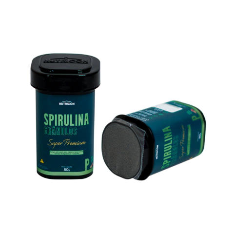 Spirulina Extrusada Grânulos P Super Premium Nutricon 50g