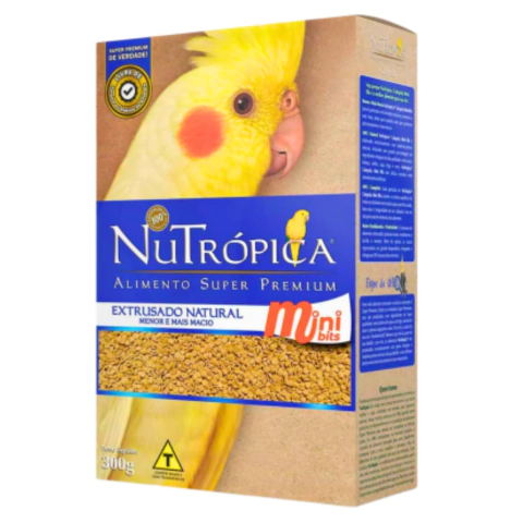 Nutrópica Calopsita Extrusada Natural Mini Bits Super Premium 300g