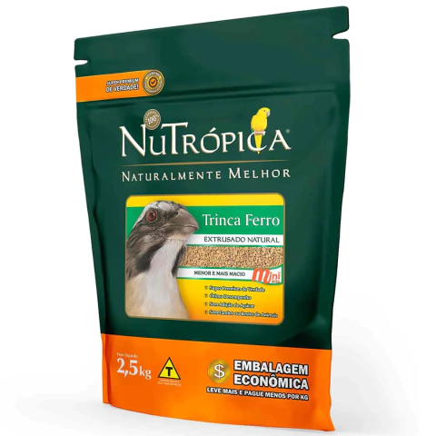 Nutrópica Trinca Ferro Extrusada Natural Mini Bits 2,5kg