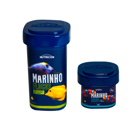 Kit Marinho Flocos 35g e Marinho Nano 20g Nutricon