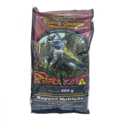 Sementes para Trinca Ferro c/ Tenébrio 400g - Raposo Nutrição