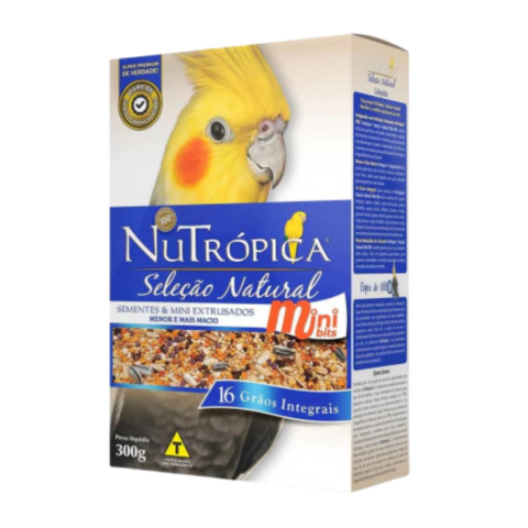 Nutrópica Calopsita Seleção Natural Mini Bits Super Premium 300g
