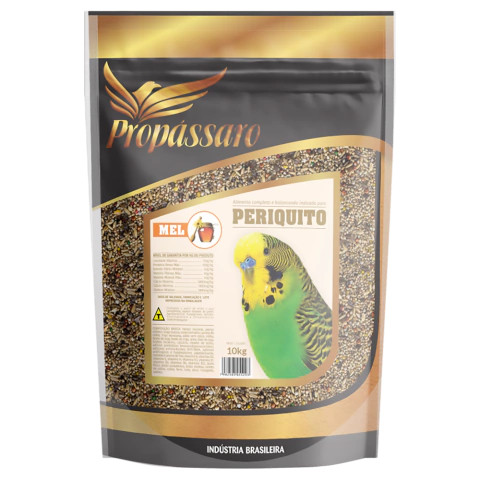 10kg Mix de Sementes com Mel Periquito Premium Propássaro