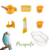 Kit Periquito | Agaporni (Amarelo)