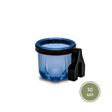 Porta Vitamina Rubi Médio Azul Injetfour (25ml) - 10un